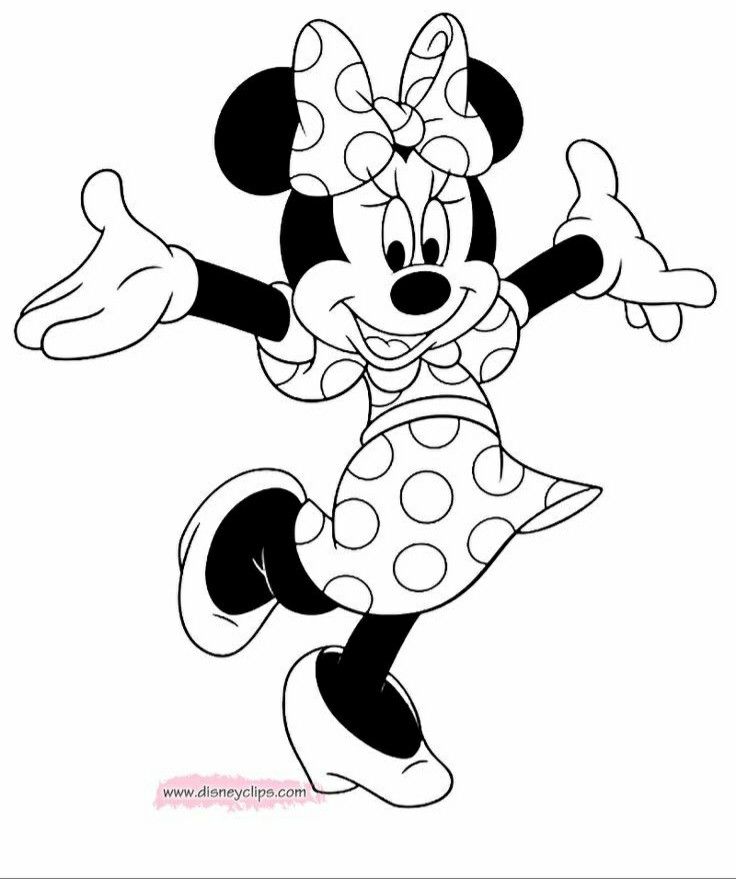 20+ Easy Mickey And Minnie Coloring Pages