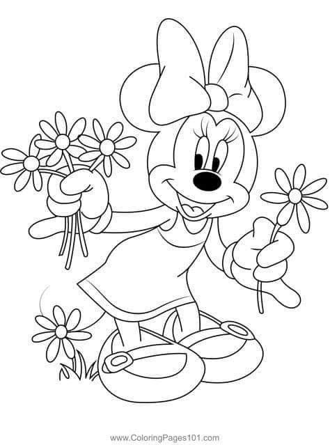 20+ Free Coloring Pages Of Minnie Mouse