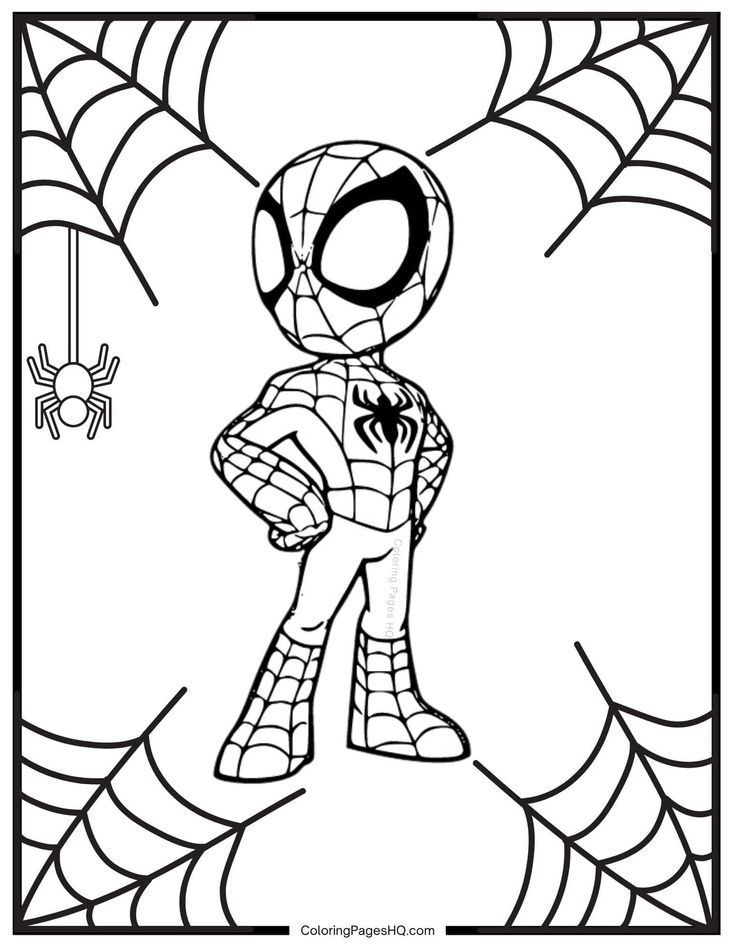 20+ Free Spiderman Coloring Pages for Kids Printable