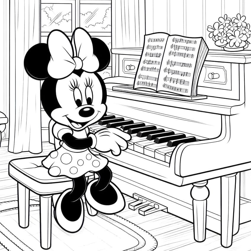 20+ Minnie Mouse And Friends Coloring Pages