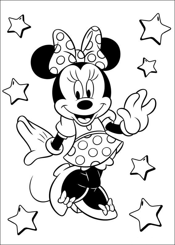 20+ Minnie Mouse Birthday Coloring Pages