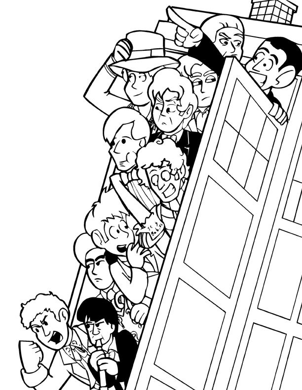 doctor who coloring pages printable jpg