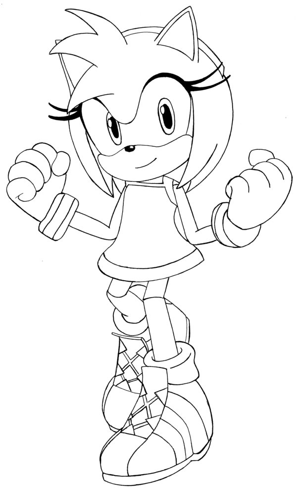 amy rose coloring pages printable jpg