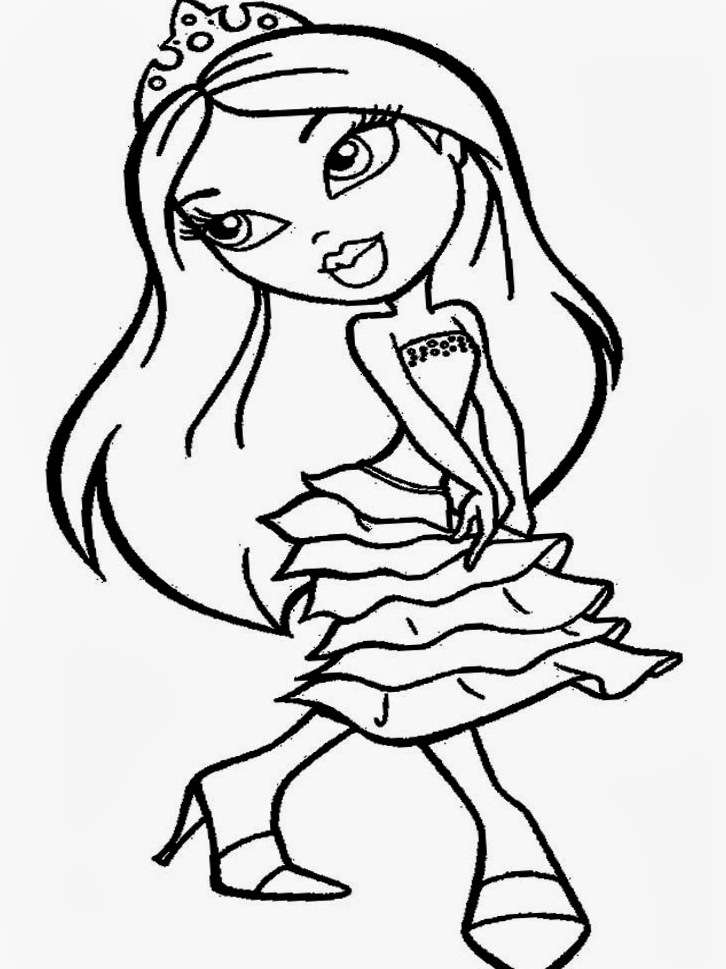 cool baddie bratz coloring pages printable jpg