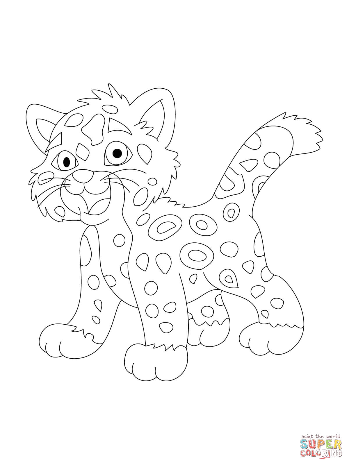 cute jaguar coloring pages printable jpg