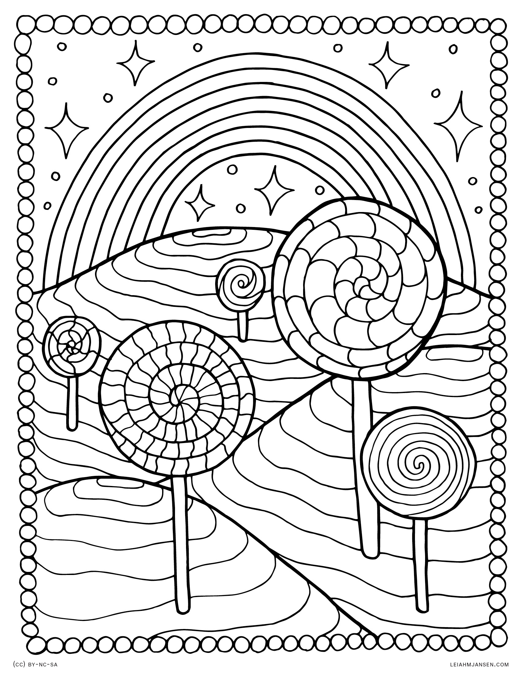 sweet candy world coloring pages printable jpg