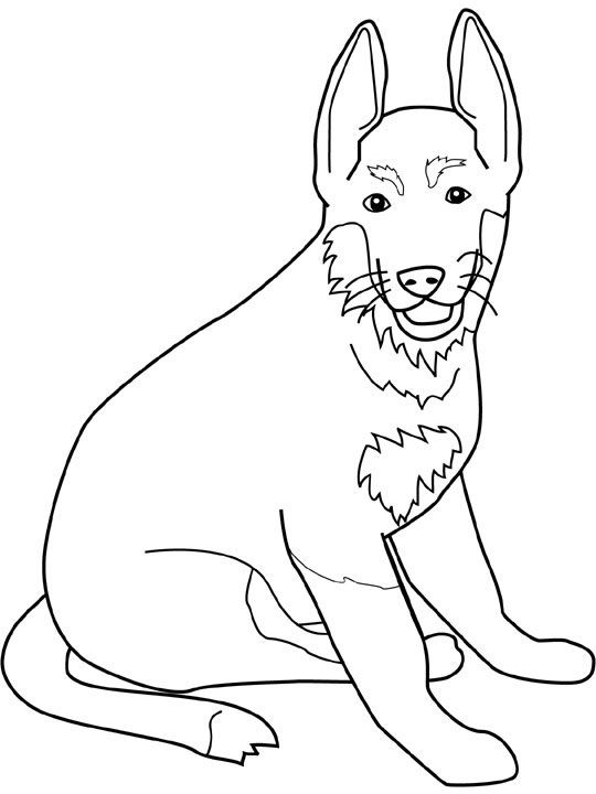 german shepherd coloring pages printable jpg