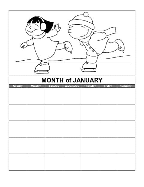 months coloring pages printable jpg