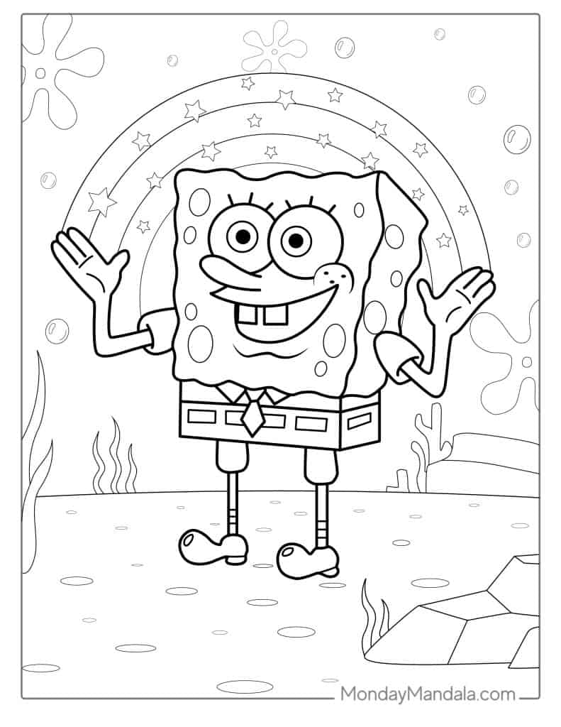 cute spongebob coloring pages jpg