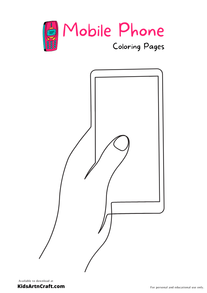 the best cell phone coloring pages for kids printable jpg