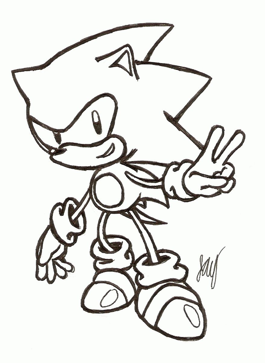 trendy sonic coloring pages printable jpg