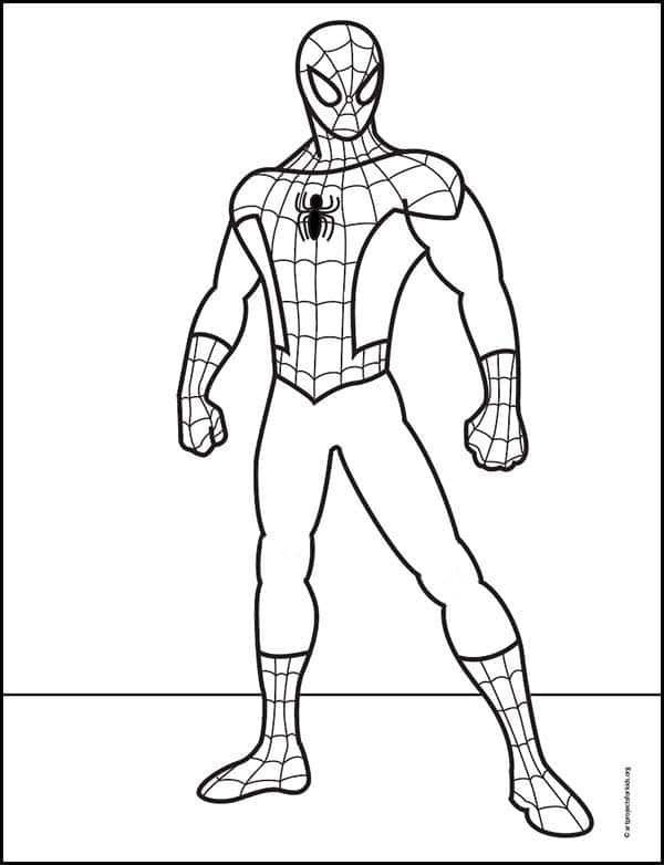 Spiderman Coloring Pages for Kids FREE Printable 60