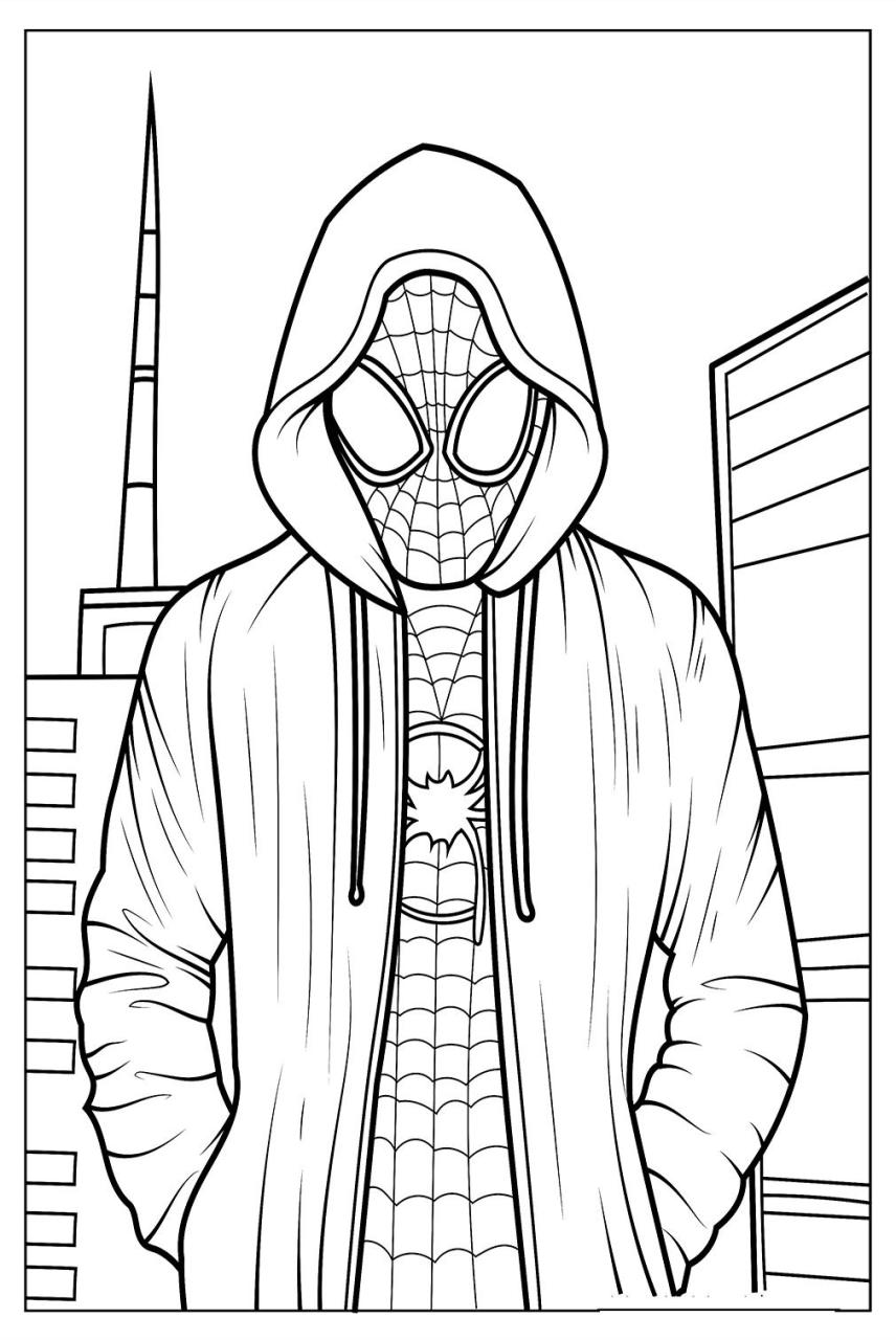 Spiderman Coloring Pages for Kids FREE Printable 22