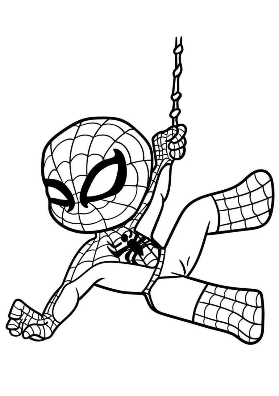 Spiderman Coloring Pages for Kids FREE Printable 11