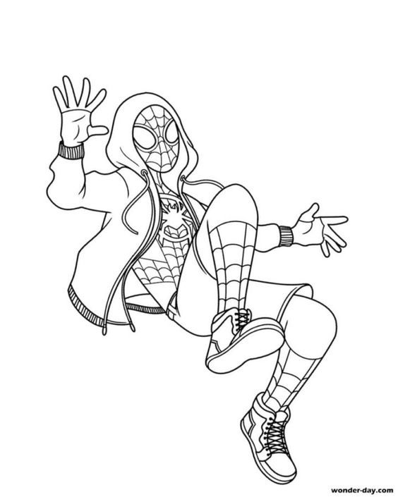 Spiderman Coloring Pages for Kids FREE Printable 68