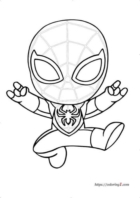 Spiderman Coloring Pages for Kids FREE Printable 63