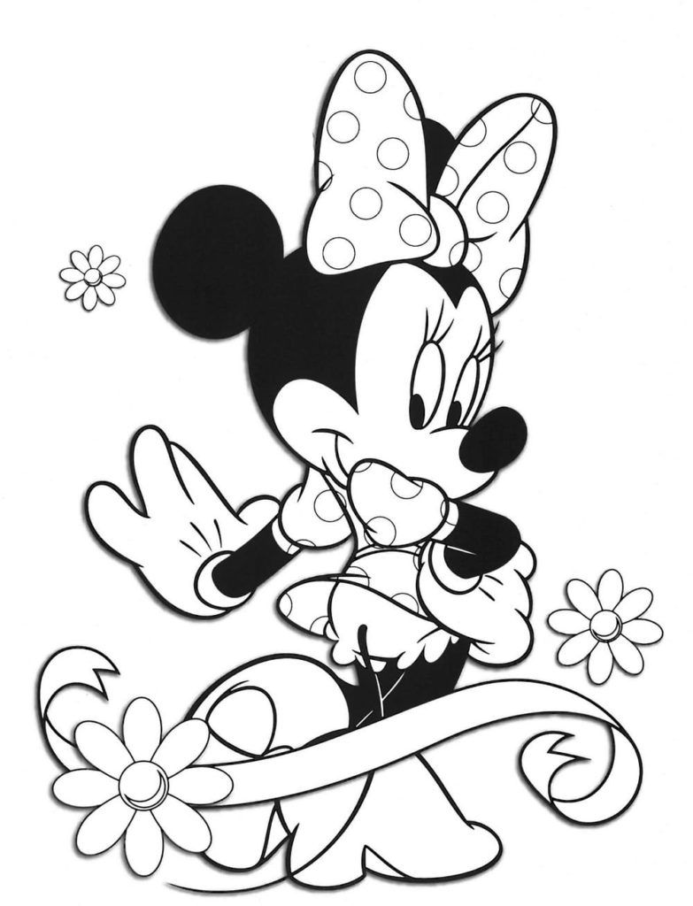 20+ Minnie Mouse Blank Coloring Pages