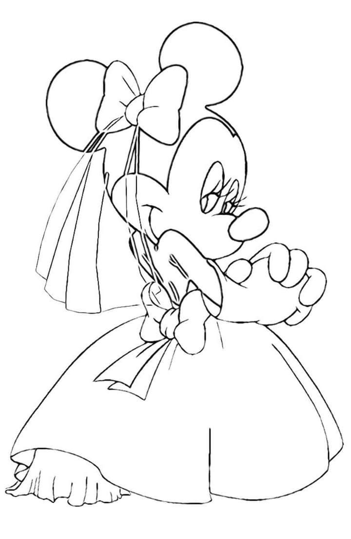 20+ Minnie Mouse Coloring Pages For Adults